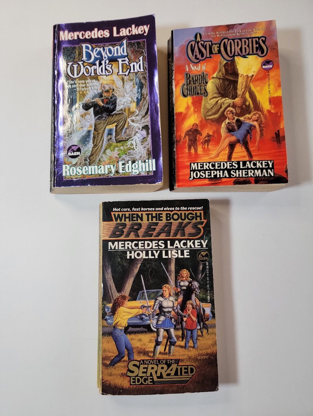 (3) Book Lot #5 Mercedes Lackey Fantasy Vintage